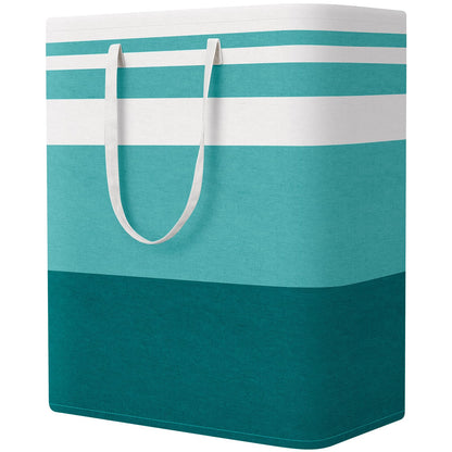 StorageRight Laundry Basket Hamper, 75L Collapsible Clothes Storage, Grey