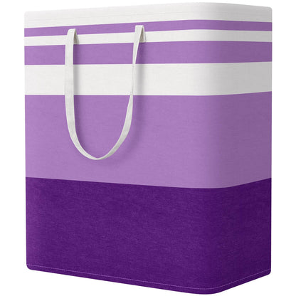StorageRight Laundry Basket Hamper, 75L Collapsible Clothes Storage, Grey