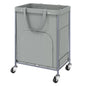 170L Large Laundry Basket with Wheels, Rolling Laundry Hamper Easy Access Clothing Minimizes Bending, Laundry Cart with 4 Silent Casters & Removable Bag for Bedroom, Bathroom, Laundry Room,Black