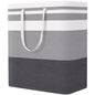 StorageRight Laundry Basket Hamper, 75L Collapsible Clothes Storage, Grey