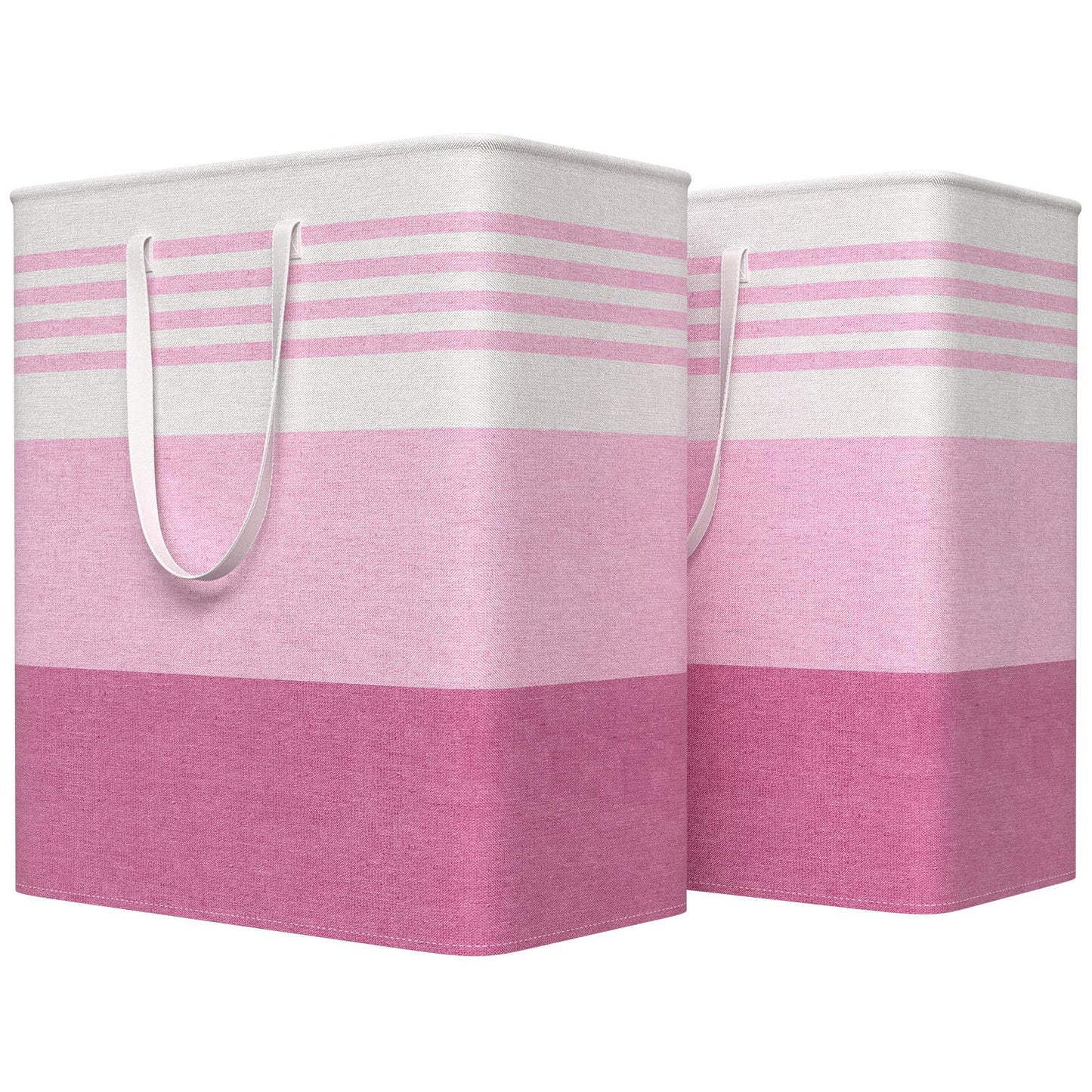 WOWBOX 2 Pack Laundry Baskets, Collapsible Dirty Clothes Laundry Hampers