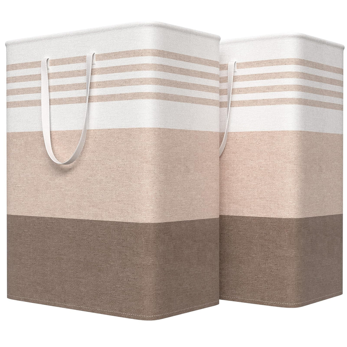 WOWBOX 2 Pack Laundry Baskets, Collapsible Dirty Clothes Laundry Hampers