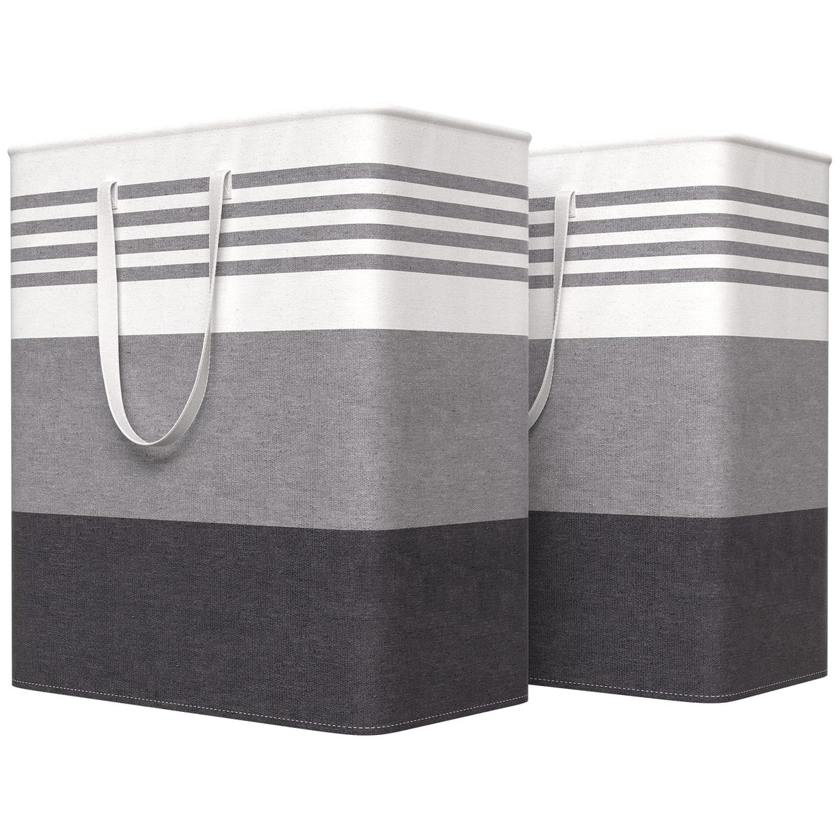 WOWBOX 2 Pack Laundry Baskets, Collapsible Dirty Clothes Laundry Hampers