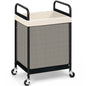 STORAGE MANIAC Rolling Laundry Hamper with Wheels 3-Section Laundry Sorter Rolling Laundrys Basket on Wheels with Removable Bag Clothes Hamper Laundrys Organizer Cart Bathroom Bedroom 120L Beige