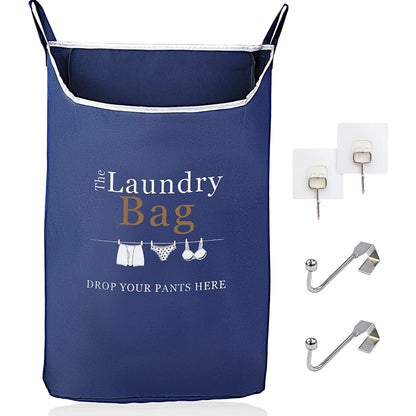 TFLC Over the Door Hanging Laundry hamper bag, 18x4.75x28", Beige-L