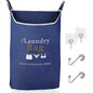 TFLC Over the Door Hanging Laundry hamper bag, 18x4.75x28", Beige-L