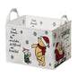 Winnie Nursery Decor, the Pooh Baby Stuff, Winnie Storage Nursery Basket, Large squarecanvas Laundry Hamper With A Waterproof PECoating, Foldable, Toys Bin, Baby Nursery HamperDecor, Classic