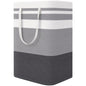 StorageRight Laundry Basket Hamper, 75L Collapsible Clothes Storage, Grey