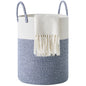 YOUDENOVA Cotton Laundry Hamper, 58L Tall Storage Basket-Brown