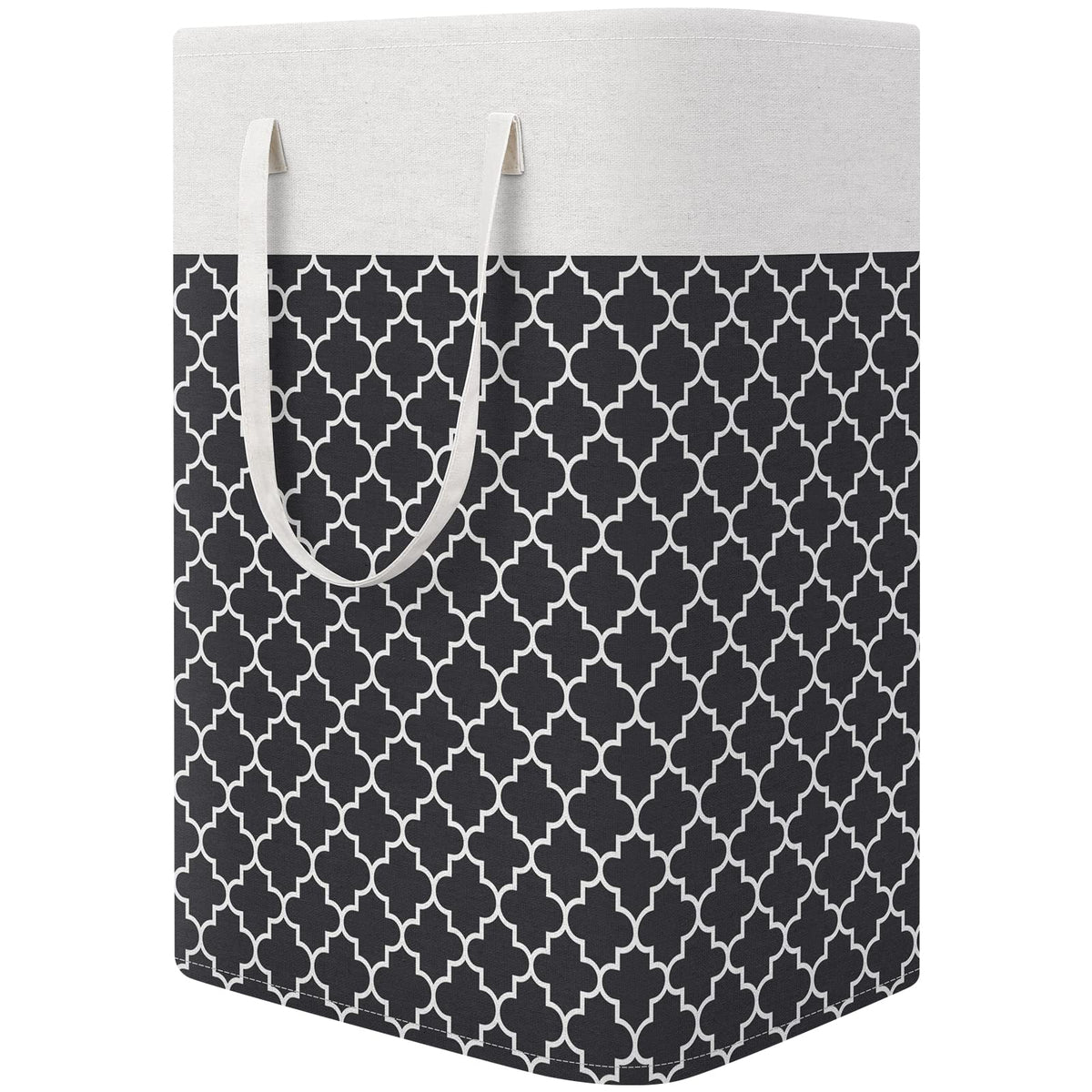 StorageRight Laundry Basket Hamper, 75L Collapsible Clothes Storage, Grey