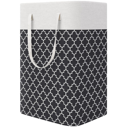 StorageRight Laundry Basket Hamper, 75L Collapsible Clothes Storage, Grey