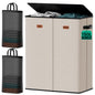 100L Large Capacity Laundry Hamper, Collapsible Laundry Basket Space-Saving, Clothes Hamper with Lid and Removable Bag for Bathroom Bedroom Laundry Room Dorm
