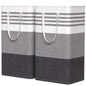 WOWBOX 2 Pack Laundry Baskets, Collapsible Dirty Clothes Laundry Hampers