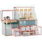 Youdepot Glass Makeup Organizer, 3-in-1 Cosmetic Organizer