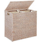 Best Choice Products Large Laundry Hamper with Lid, Natural Handwoven Hyacinth Laundry Basket, W/Removeable & Washable Liner Bag, Portable, Handles, 30 Gallon (114 liters) - Natural